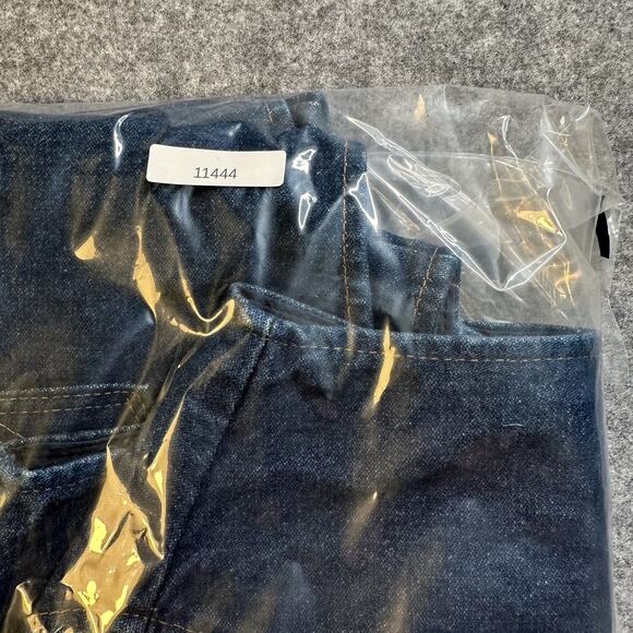 Vintage Wrangler Vest Mens Large Dark Wash Denim Authentic Jacket Western Vest - Picture 7 of 7